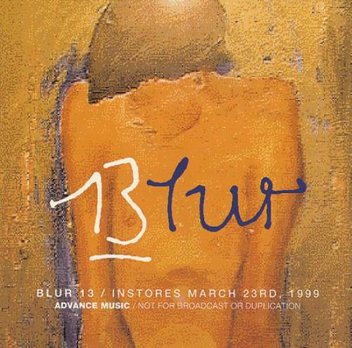 ミュージシャン 90's BLUR Tour Concert Promo 13 Album Blur Thirteen Canadian Promo Cd Album DPRO1827 Thirteen Blur 154398